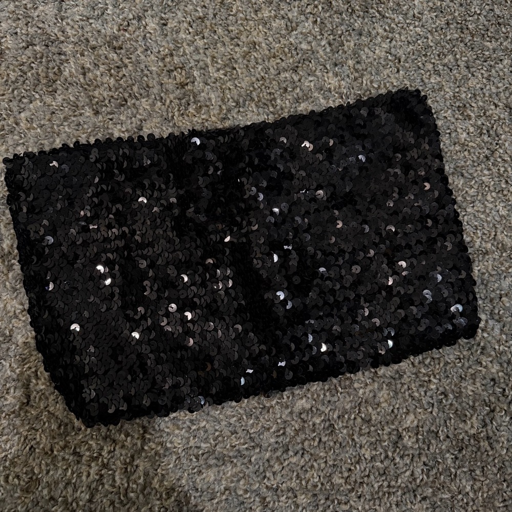 Black Sequin tube top